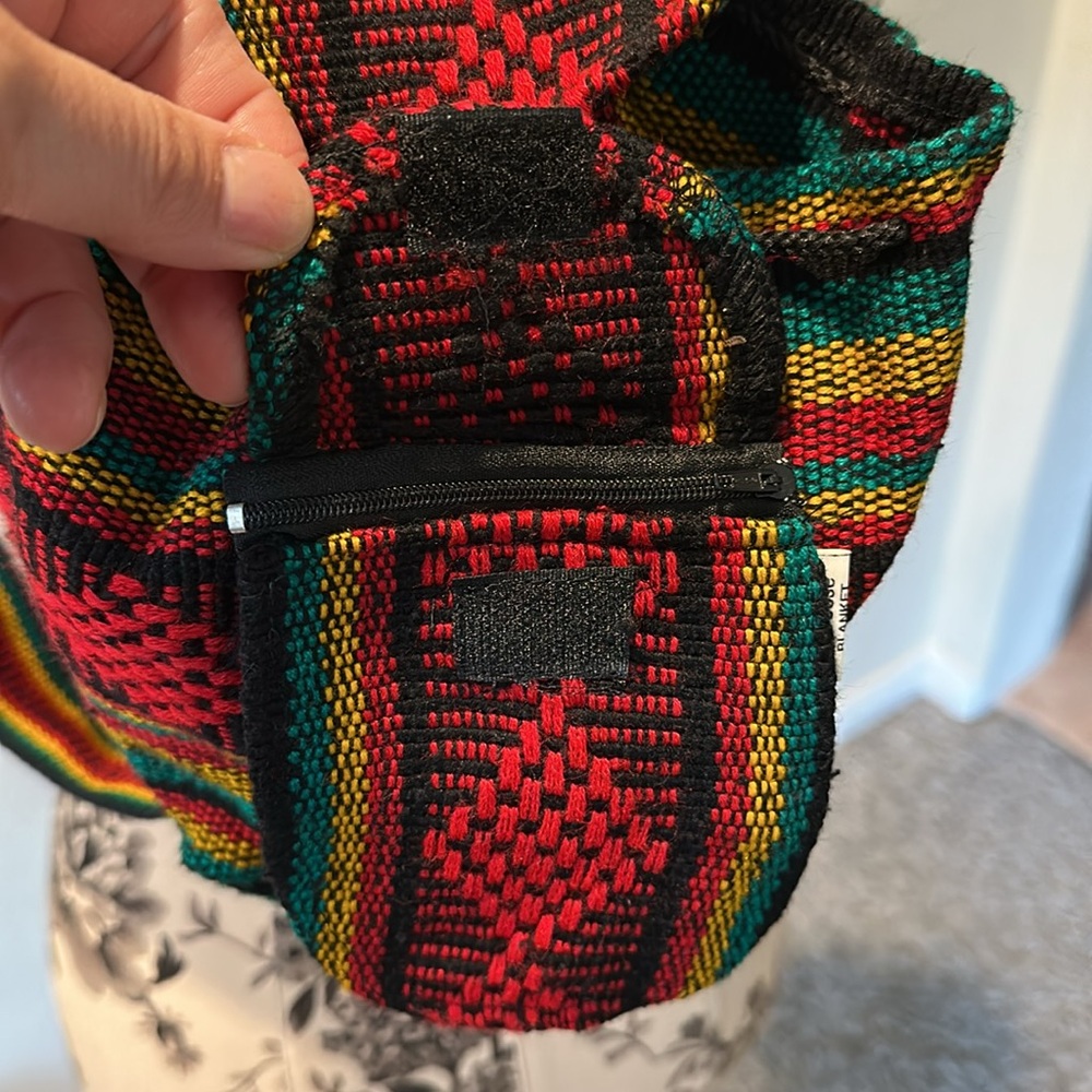 Colorful Mexican Embroidered Mini Backpack - Picture 3 of 6